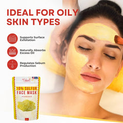 Erbaid sulfur face mask mixing with water to adjust consistency