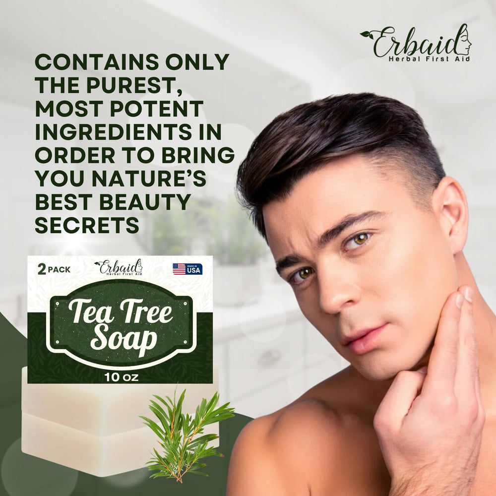 Erbaid Tea Tree Soap body use delivering thorough cleansing