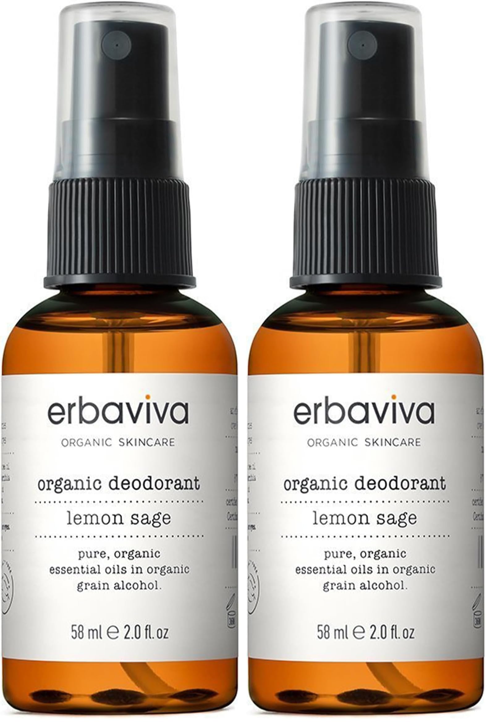 Erbaviva Lemon & Sage deodorant bottle for daily odor control