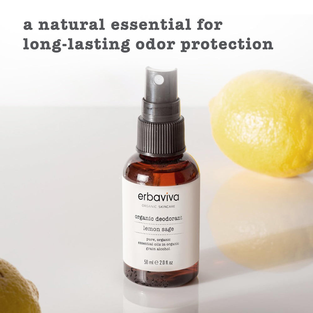 Erbaviva packaging highlights organic ingredients and aluminum-free formula