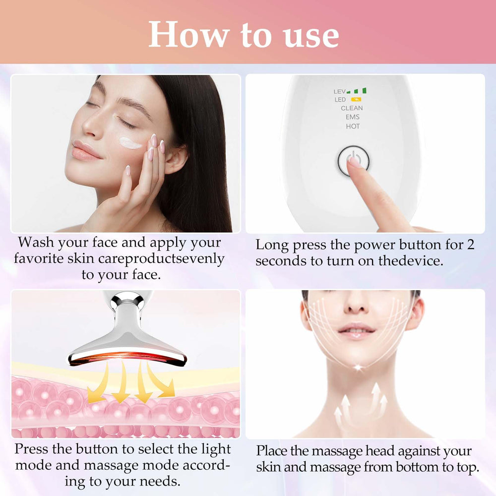 erdnretl LED therapy modes target fine lines and dull skin