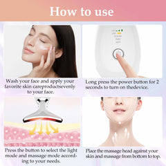 erdnretl LED therapy modes target fine lines and dull skin