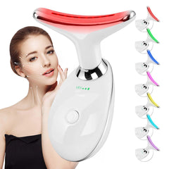 erdnretl red light facial massager with seven colors for on-the-go skincare