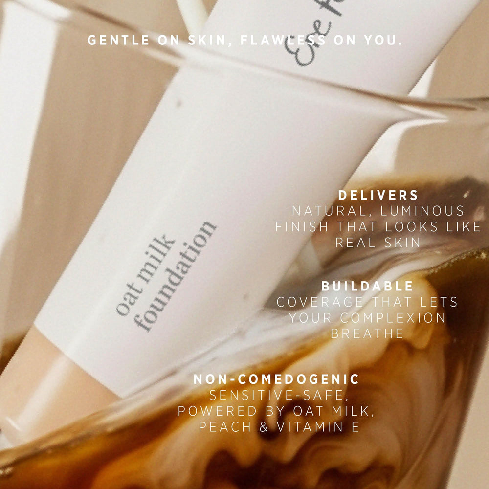 Packaging box of Ere Perez foundation displayed for clean beauty packaging.