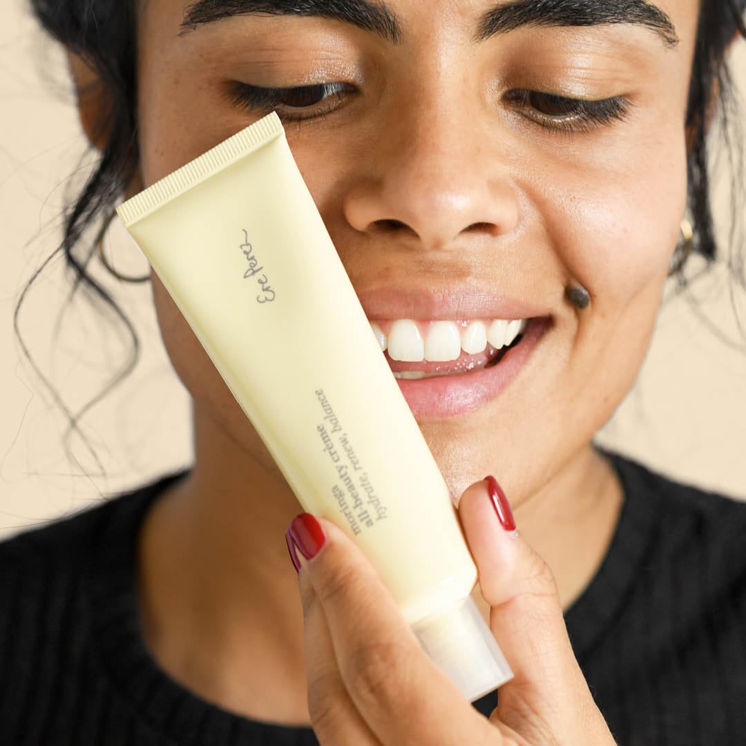 Apricot kernel oil brings firming feel to Ere Perez daily moisturizer.