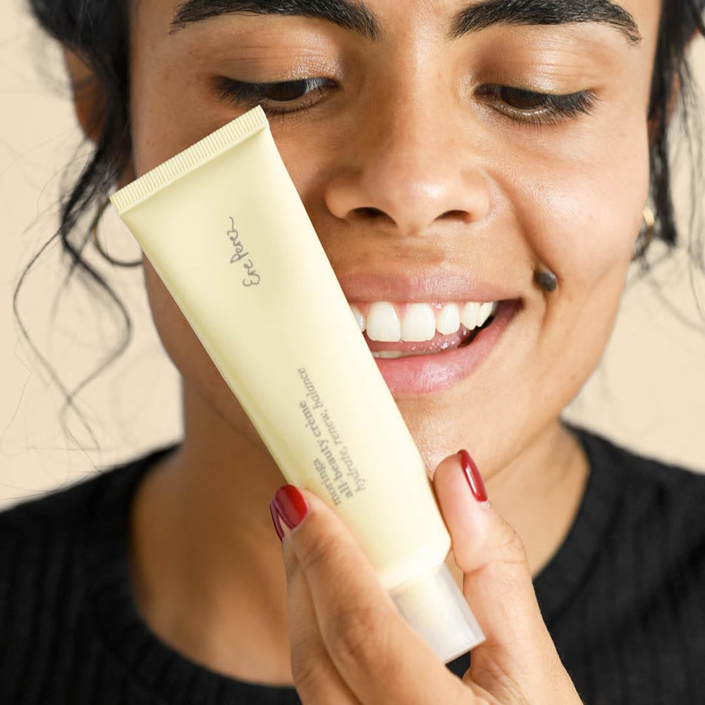 Apricot kernel oil brings firming feel to Ere Perez daily moisturizer.