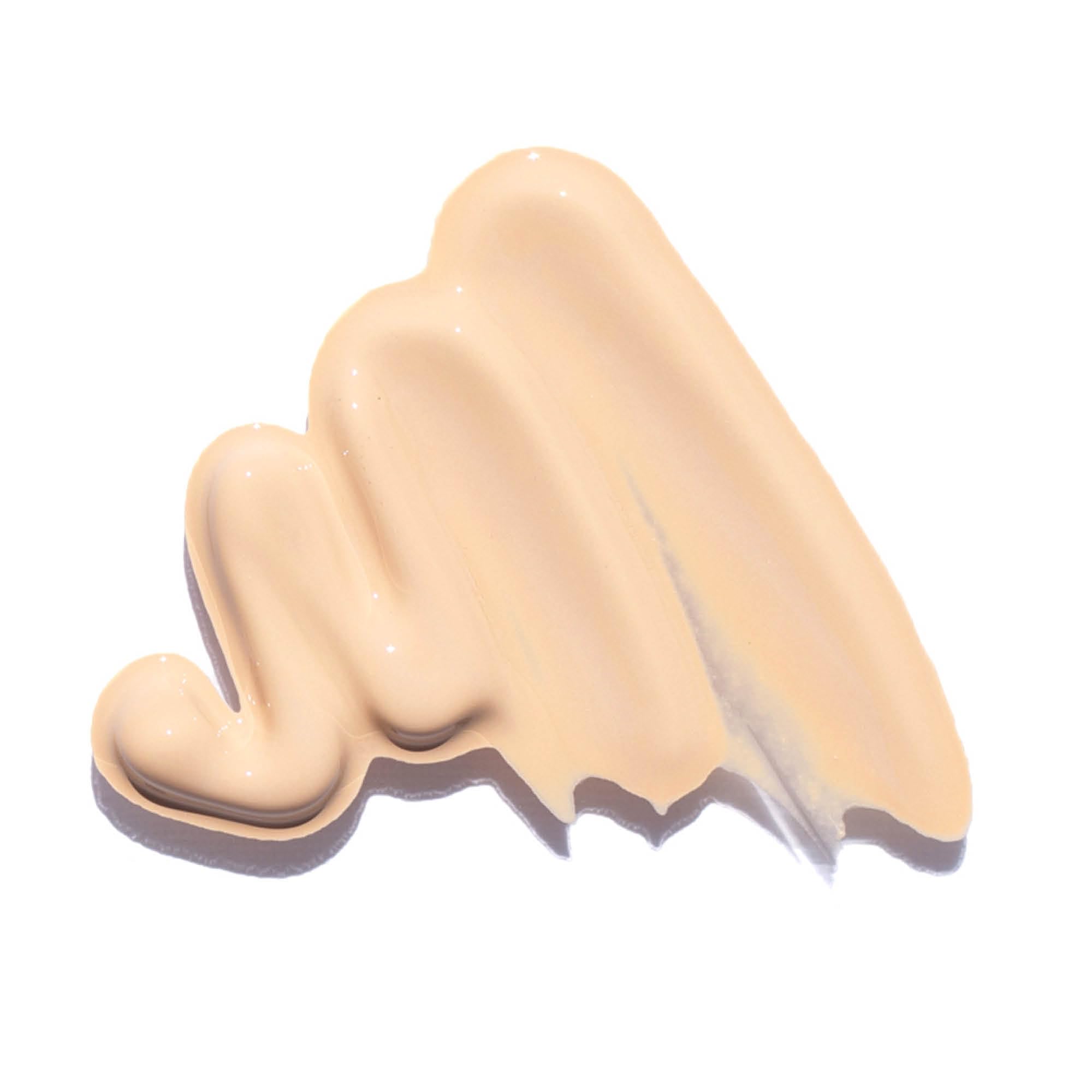 Latte swatch demonstrates buildable coverage with lightweight feel from Ere Perez