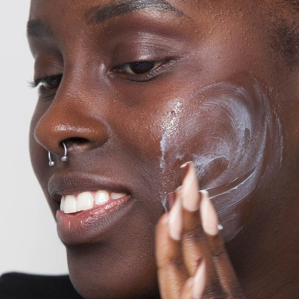 Product in daily skincare routine for soothing dry skin.