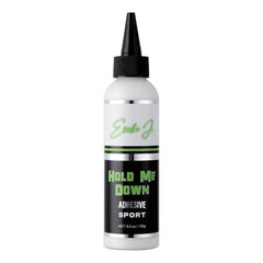 Ericka J Hold Me Down Adhesive SPORT bottle showing reliable lace wig hold for active wear