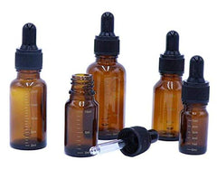 ericotry amber glass dropper bottle 20ml suitable for larger DIY mixes