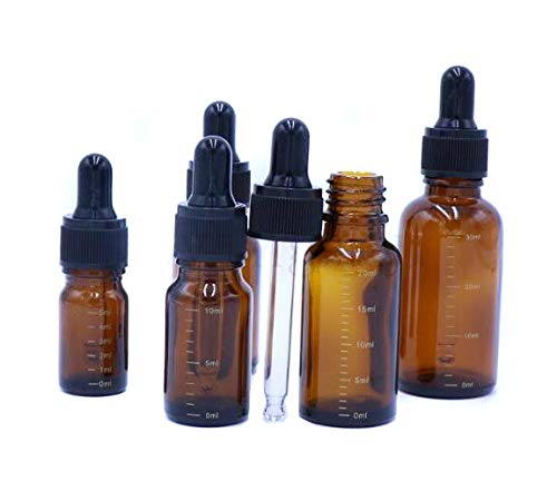 ericotry amber glass dropper bottle 30ml great for perfumes and oils