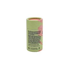 Erleia Solid Face Balm packaging shows a plastic-free, sustainable design.