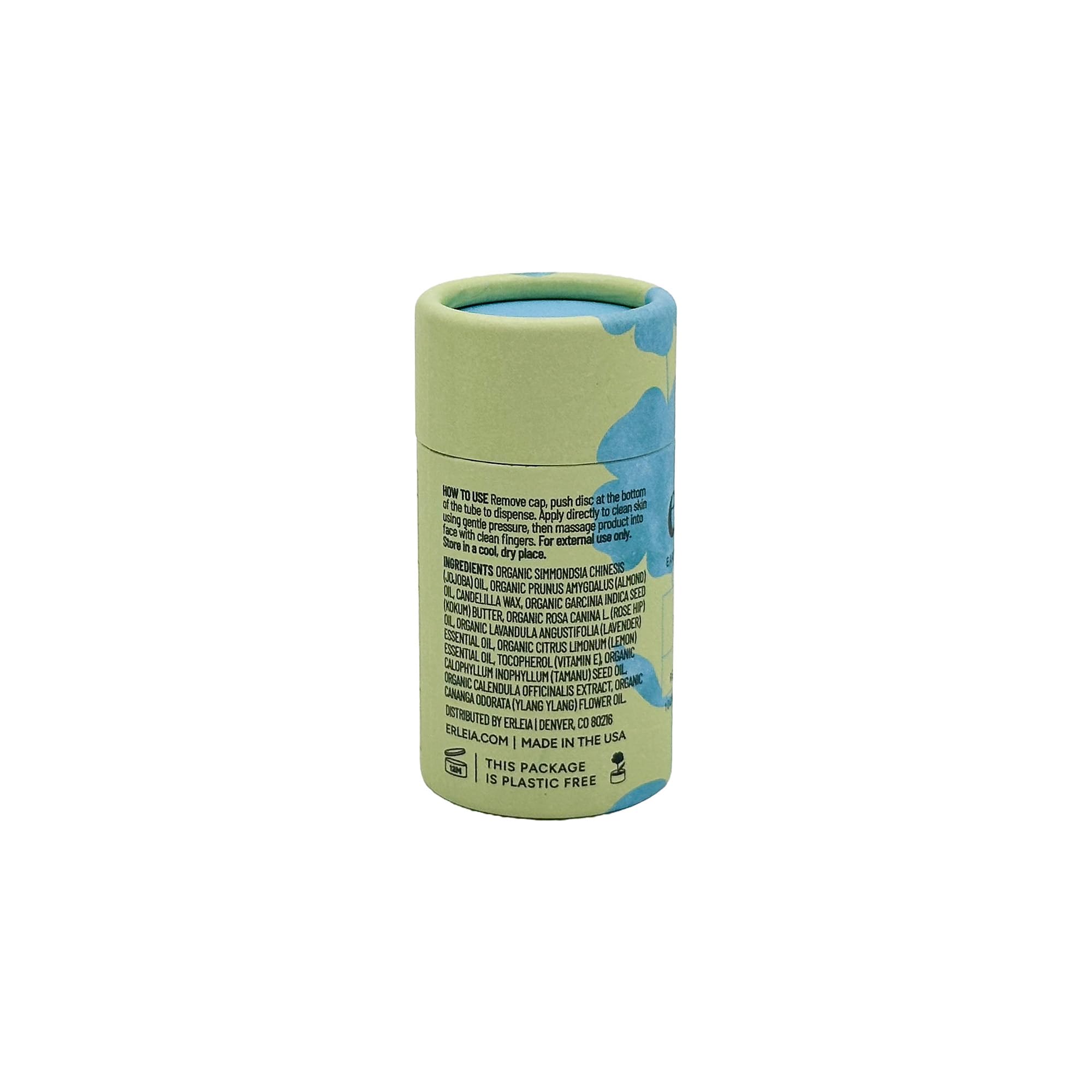 Erleia Solid Face Balm texture close-up reveals a rich, velvety balm