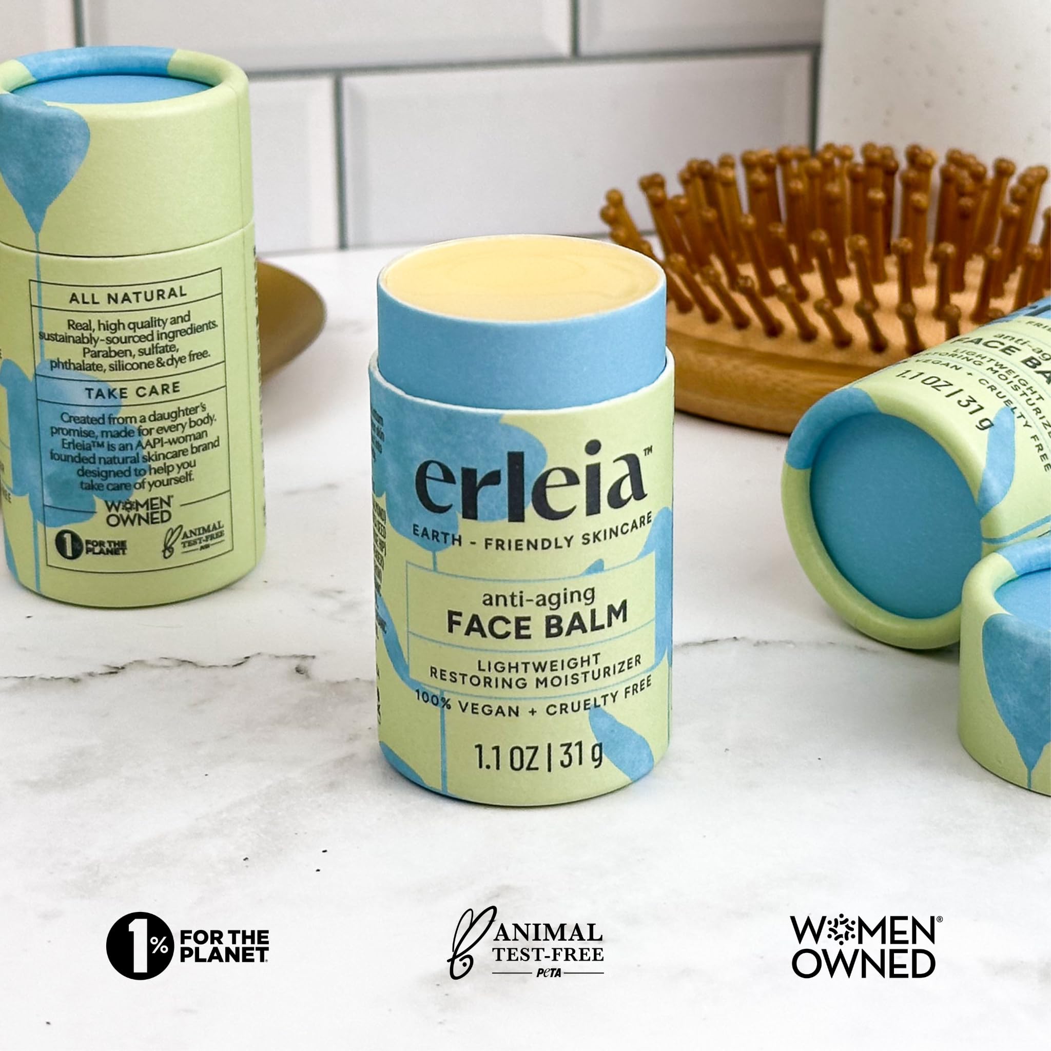 Erleia travel-ready packaging ideal for trips and commutes