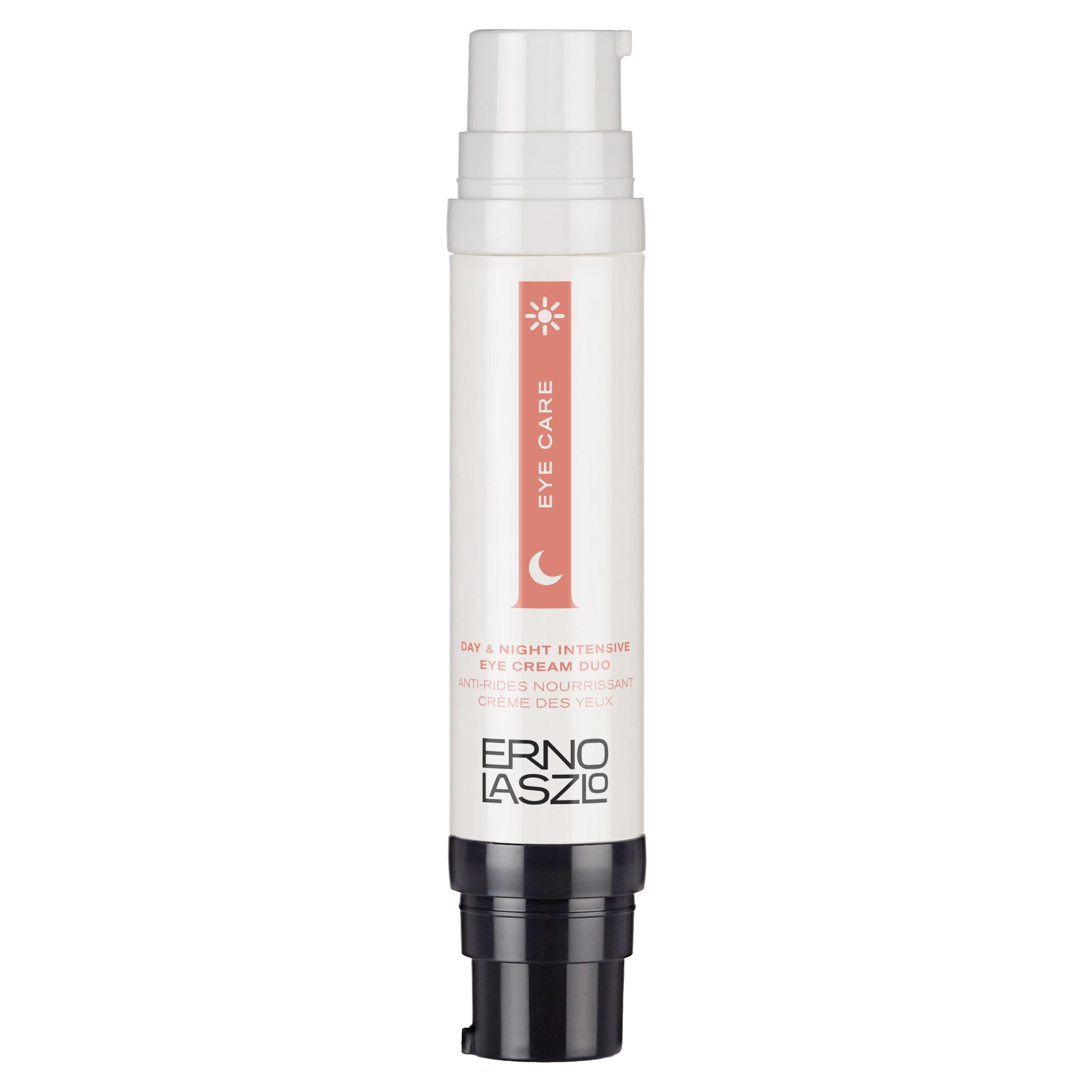Erno Laszlo Day Eye Cream tube close-up highlighting hydration and brightness