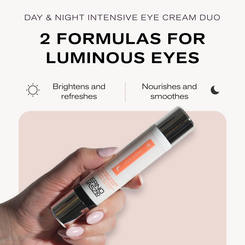 Erno Laszlo Night Eye Cream tube close-up for smoothing fine lines
