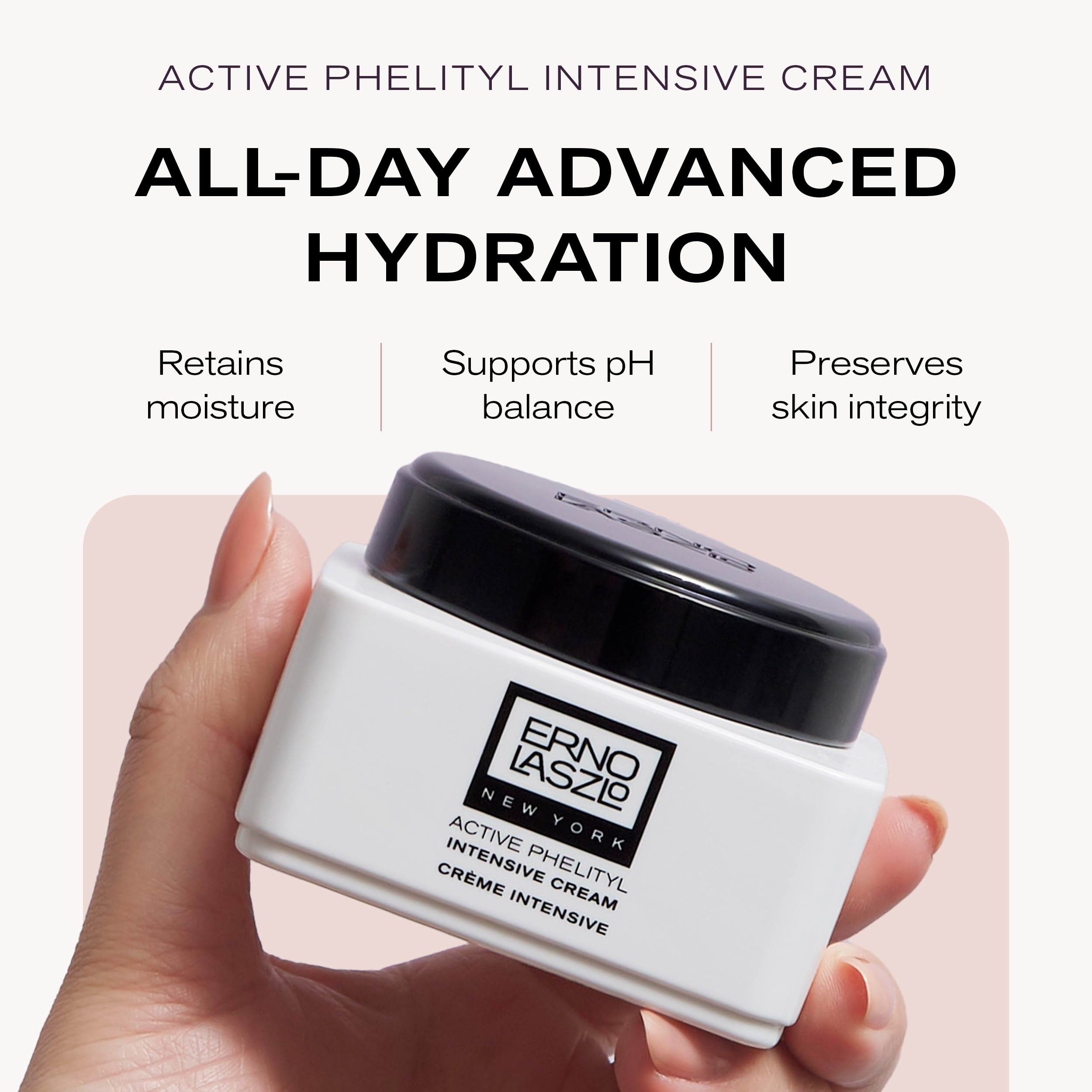 Active Phelityl Intensive Cream texture close-up shows absorbent hydration