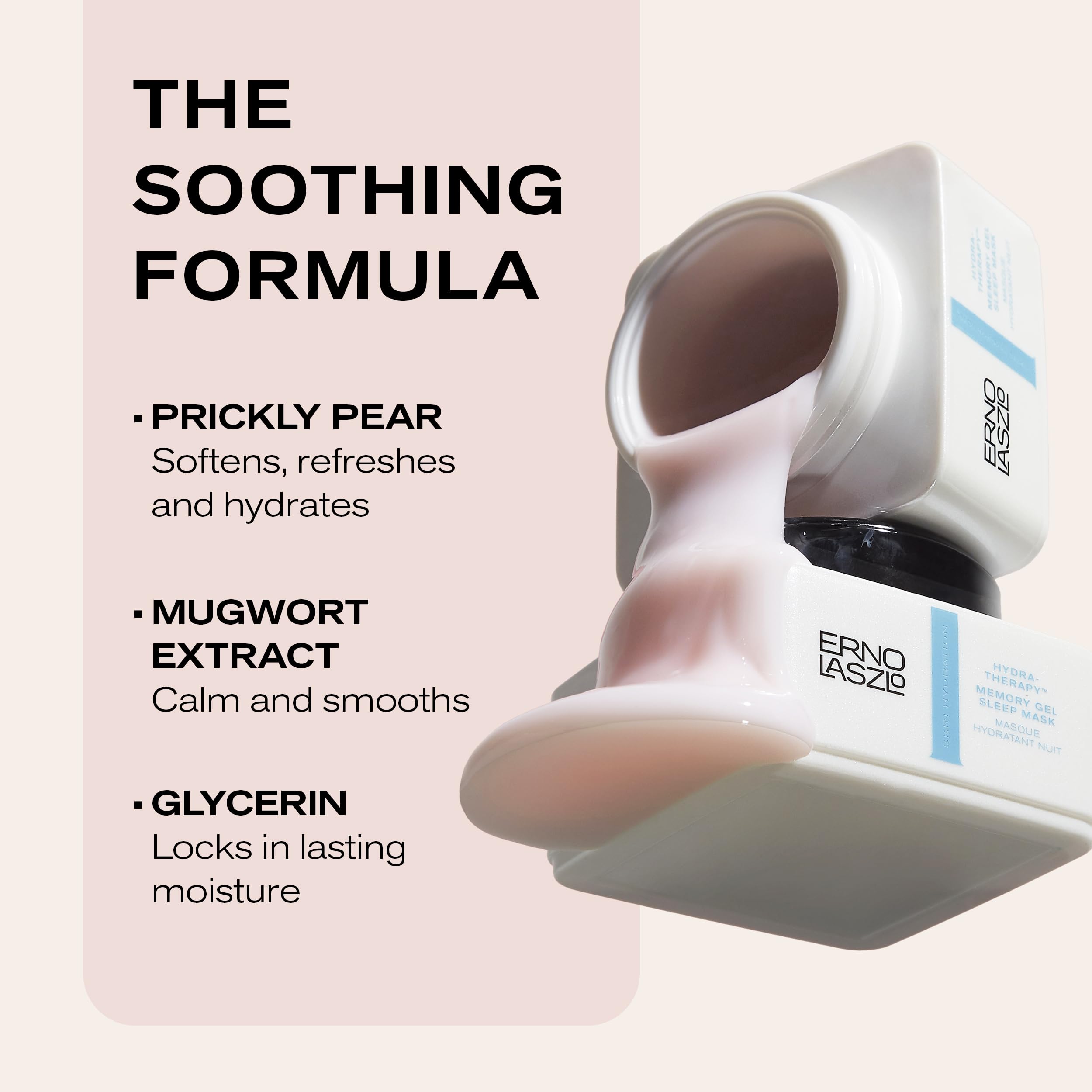 Erno Laszlo Hydra-Therapy Memory Gel Sleep Mask on neck during application