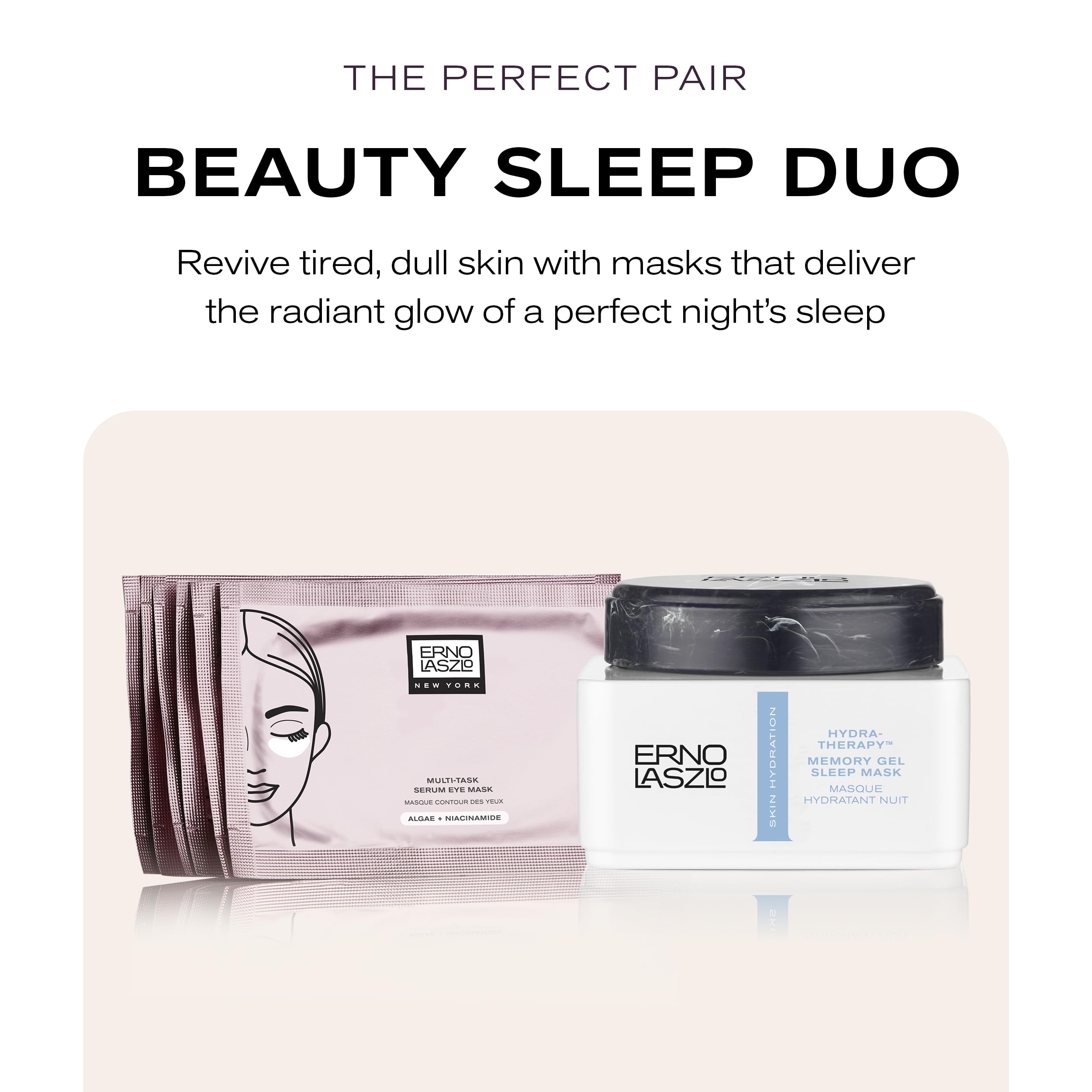 Erno Laszlo Hydra-Therapy Memory Gel Sleep Mask packaging detail