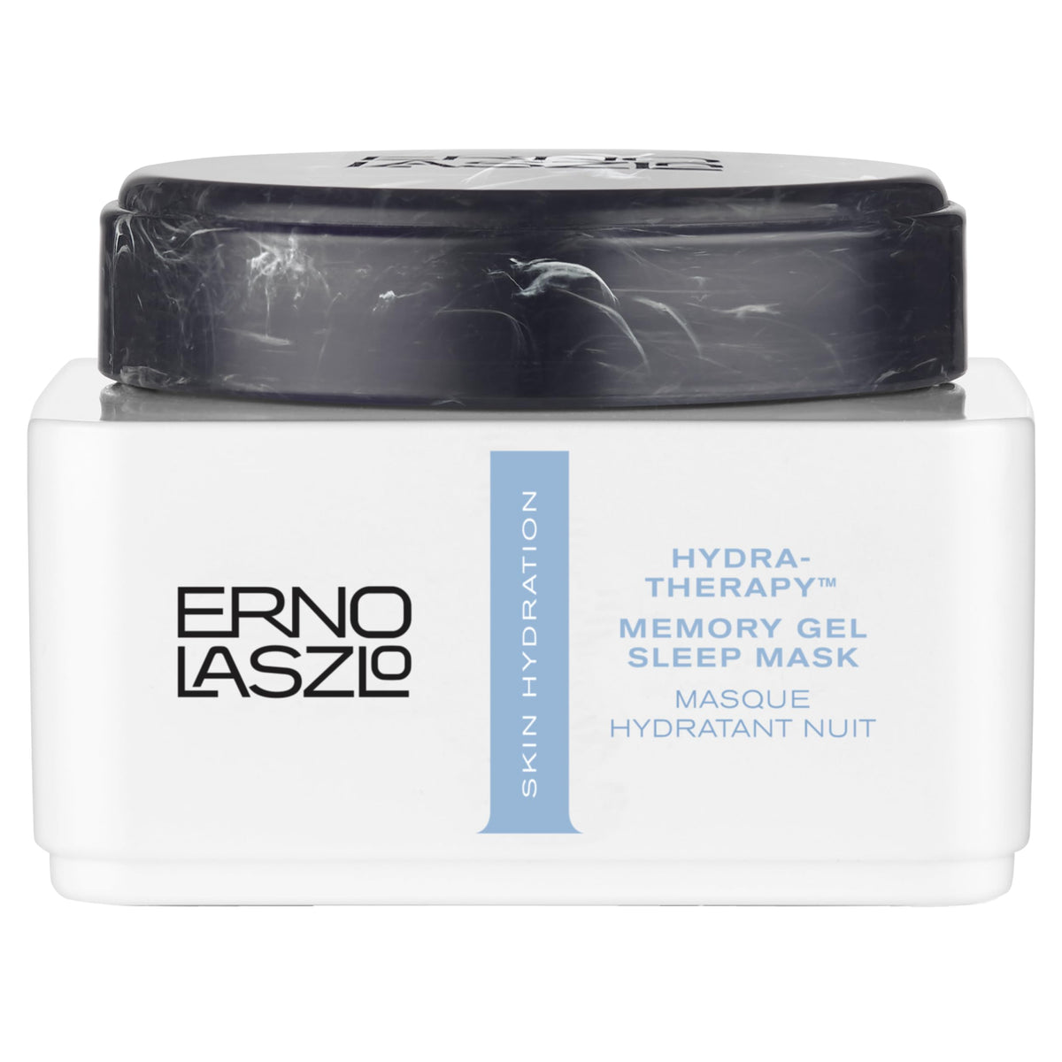Erno Laszlo Hydra-Therapy Memory Gel Sleep Mask packshot highlighting overnight hydration