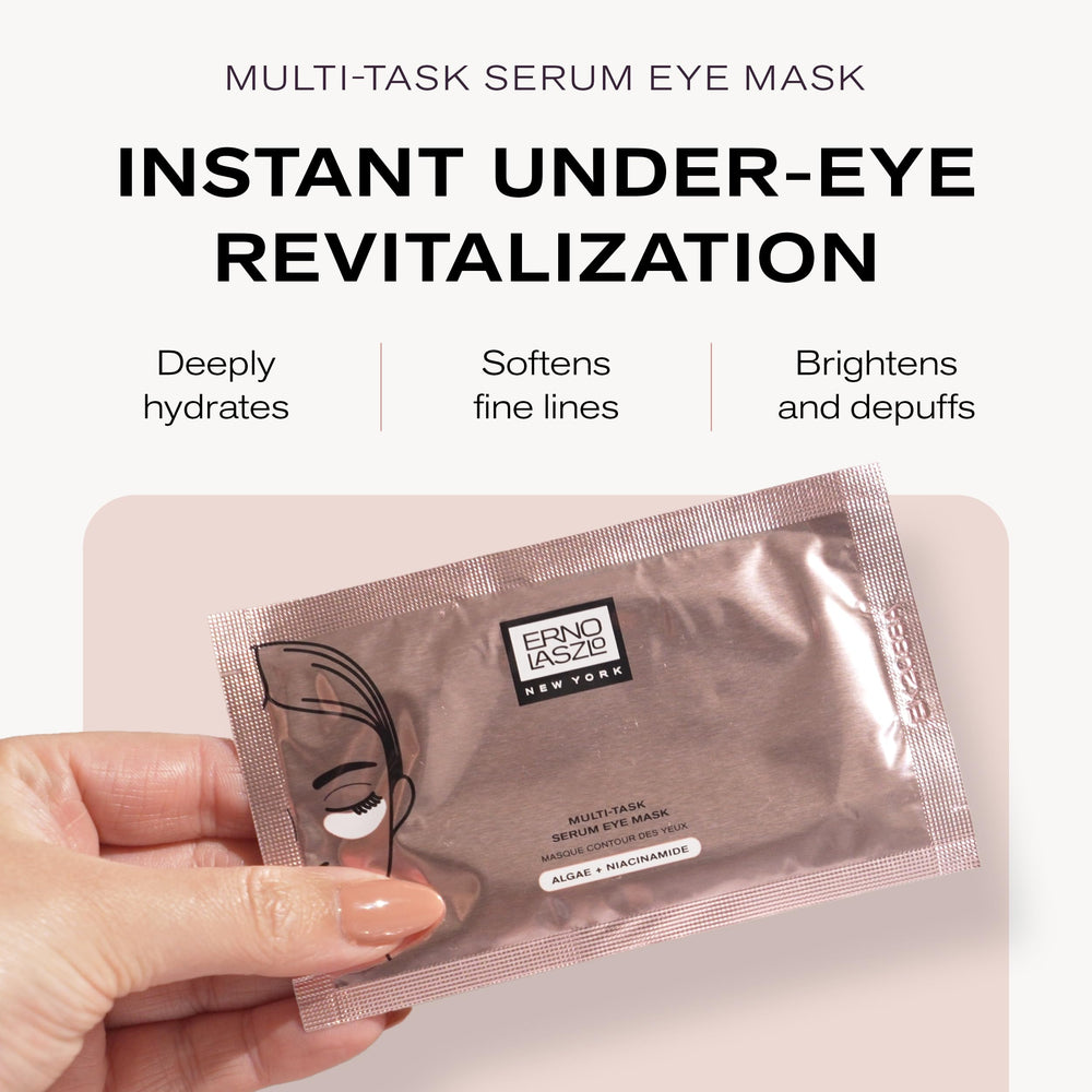 Erno Laszlo under-eye patch applied for soothing hydration