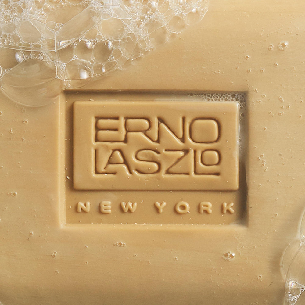 Erno Laszlo Phelityl bar helps balance moisture on skin.