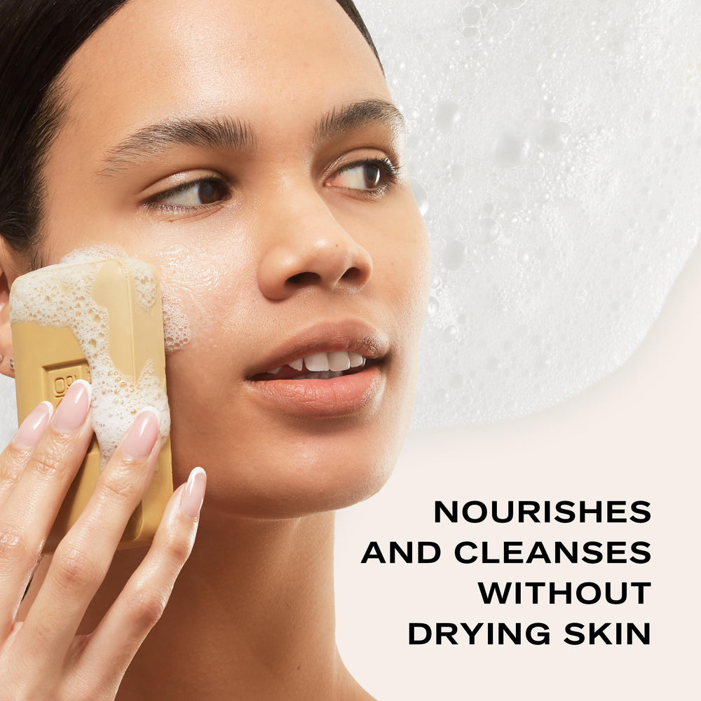 Erno Laszlo Phelityl bar creamy lather supports radiant skin.