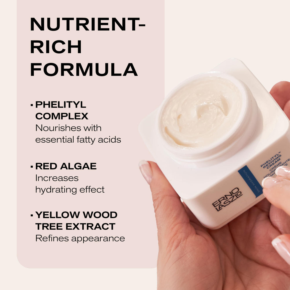 Biobotanical blend highlight in Erno Laszlo Phelityl Reviving Cream