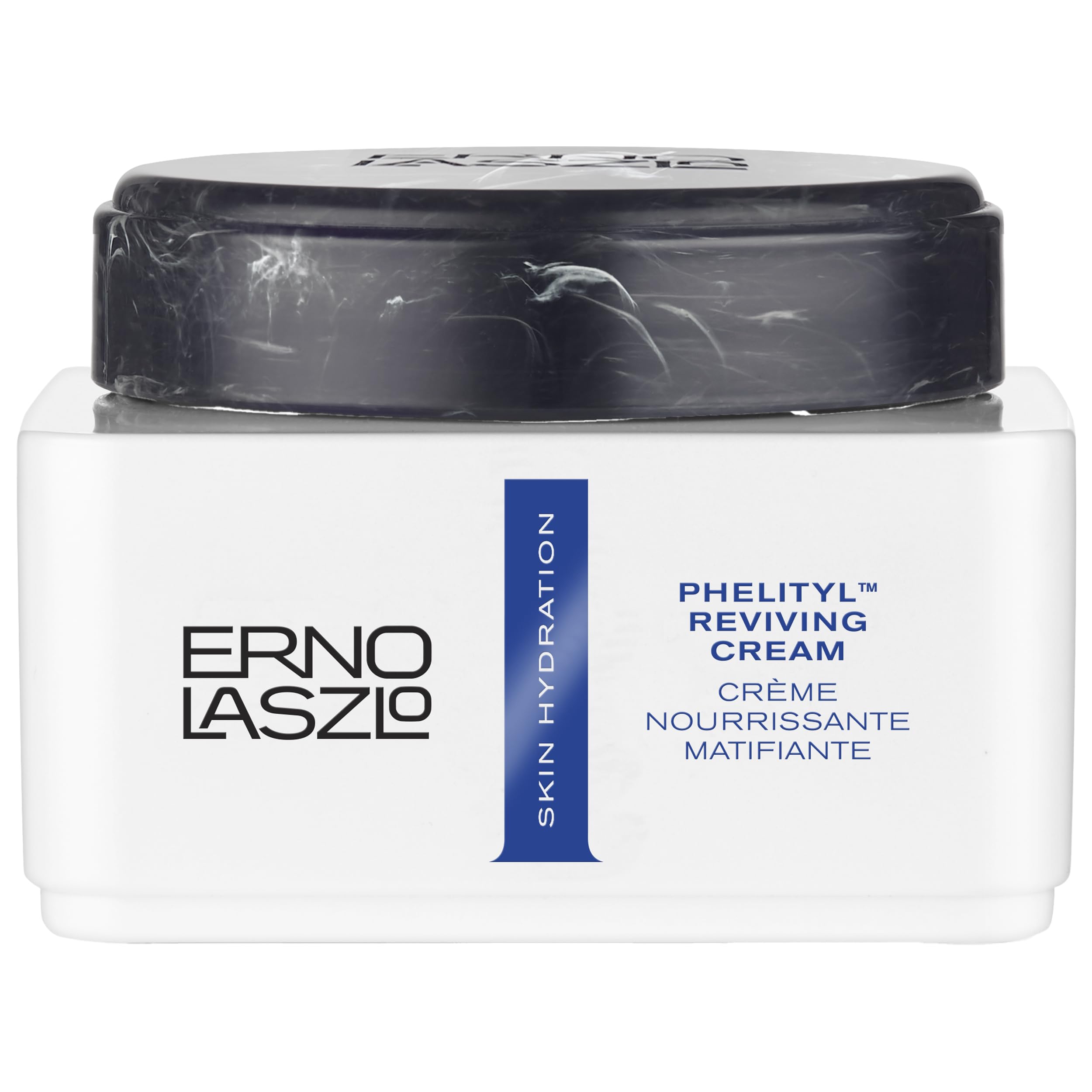 Erno Laszlo Phelityl Reviving Cream jar close-up showing rich hydration potential