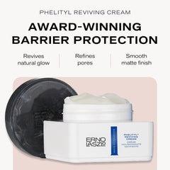 Texture demonstration of Erno Laszlo Phelityl Reviving Cream for day and night use