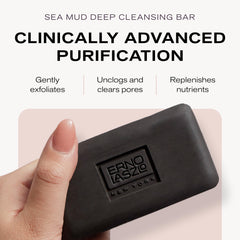 Erno Laszlo Sea Mud Bar highlights Dead Sea minerals for mineral-rich cleansing.