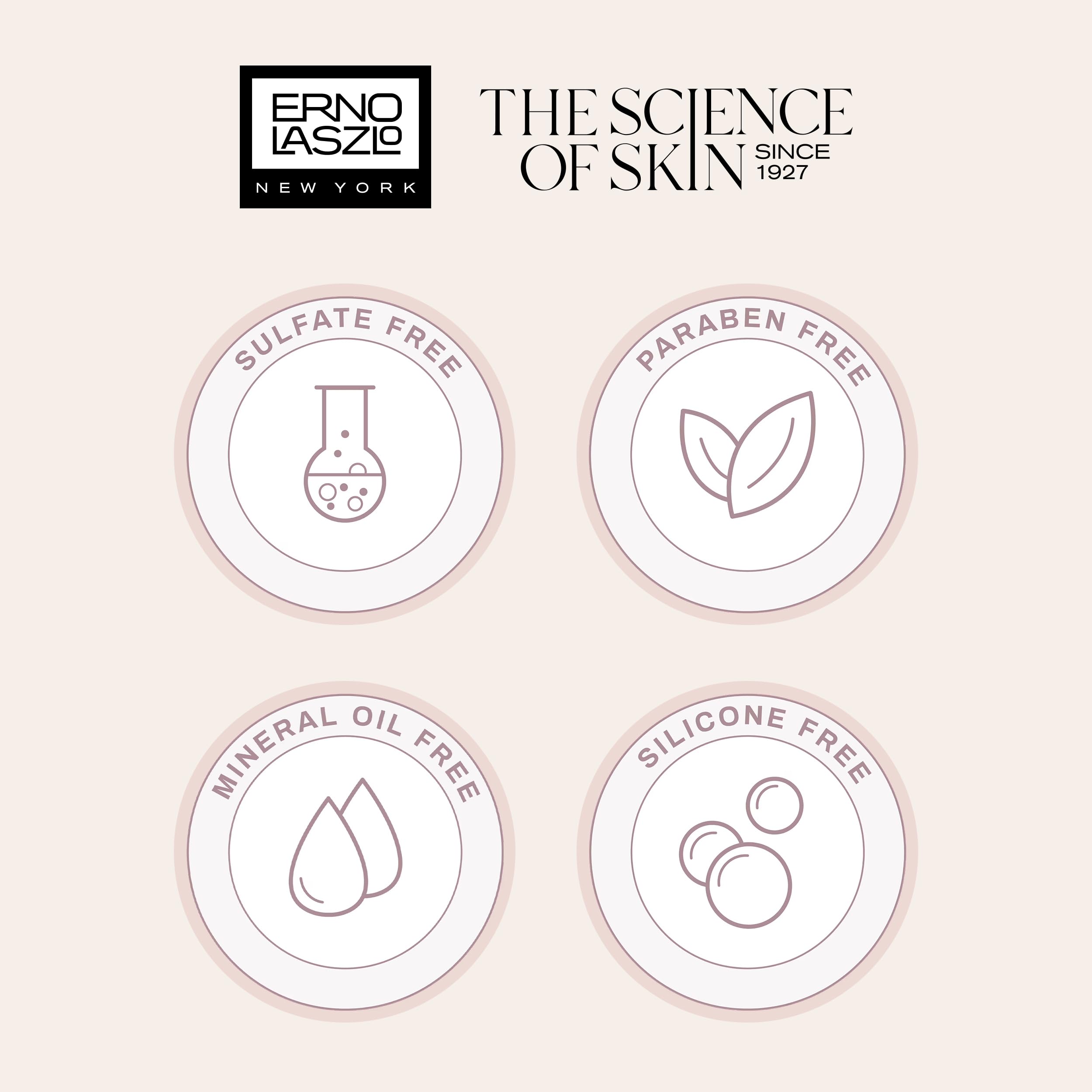 Paraben-free formula highlighted with Erno Laszlo Sea Mud Bar label