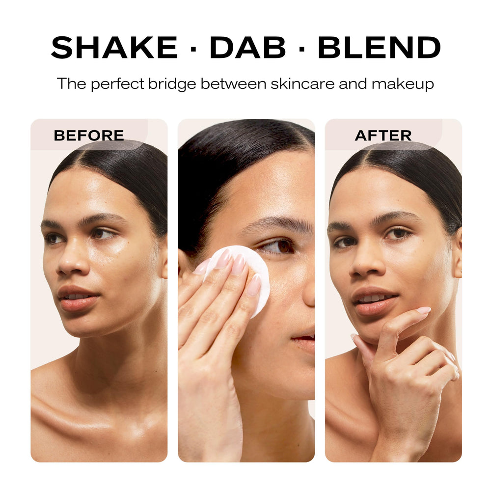 Erno Laszlo Shake-It Tinted Skin Treatment bottle pour demonstrates easy, controlled dispensing.