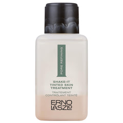 Erno Laszlo Shake-It Tinted Skin Treatment bottle shows a lightweight oil-control formula.