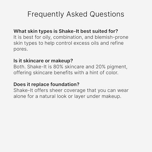 Erno Laszlo Shake-It Tinted Skin Treatment oil-control solution for daytime touch-ups.