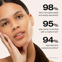 Erno Laszlo Shake-It Tinted Skin Treatment swatches show barely-there coverage on fair skin.