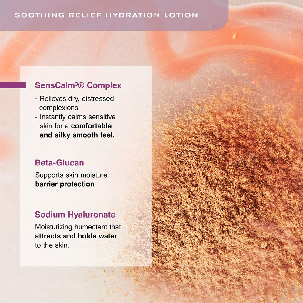 Pump dispensing on Erno Laszlo Soothing Relief Hydration Lotion for easy, even application.