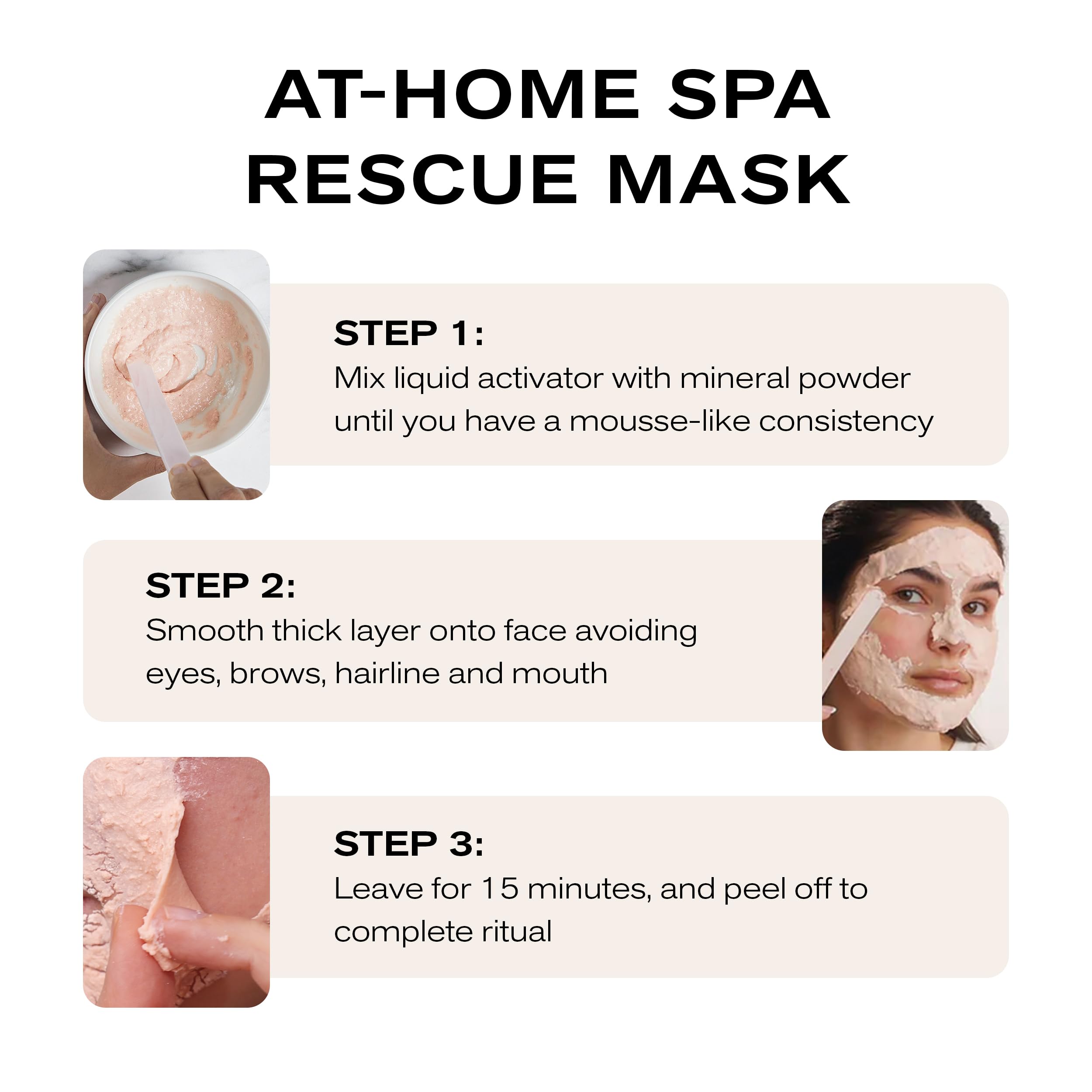 Close-up of mineral-rich blend from Dead Sea ingredients in the mask.