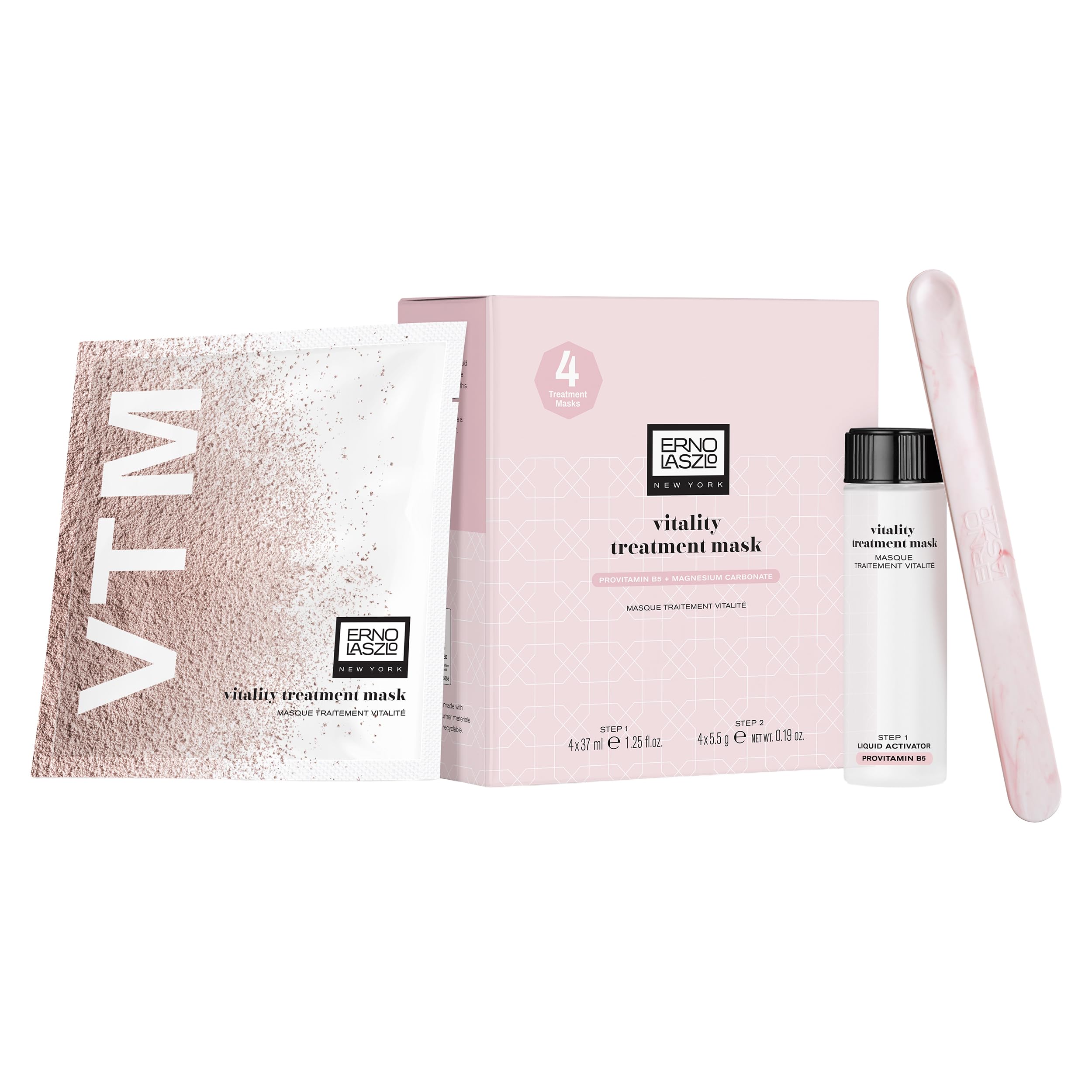 Erno Laszlo Vitality Mask powder ready for activation delivers a hydrating boost.
