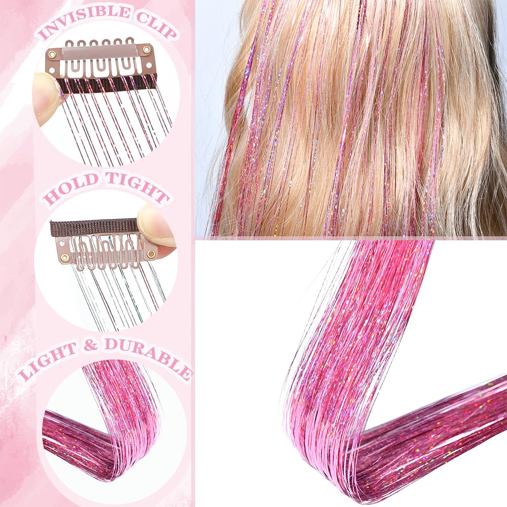 EROADE 12-piece multicolor tinsel set offers versatile color looks