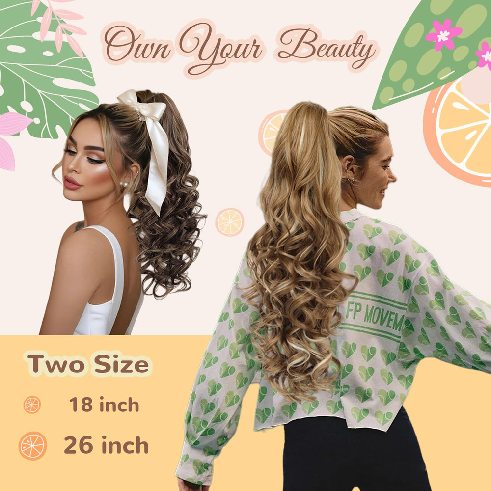EROADE versatile ponytail extension for parties and dates