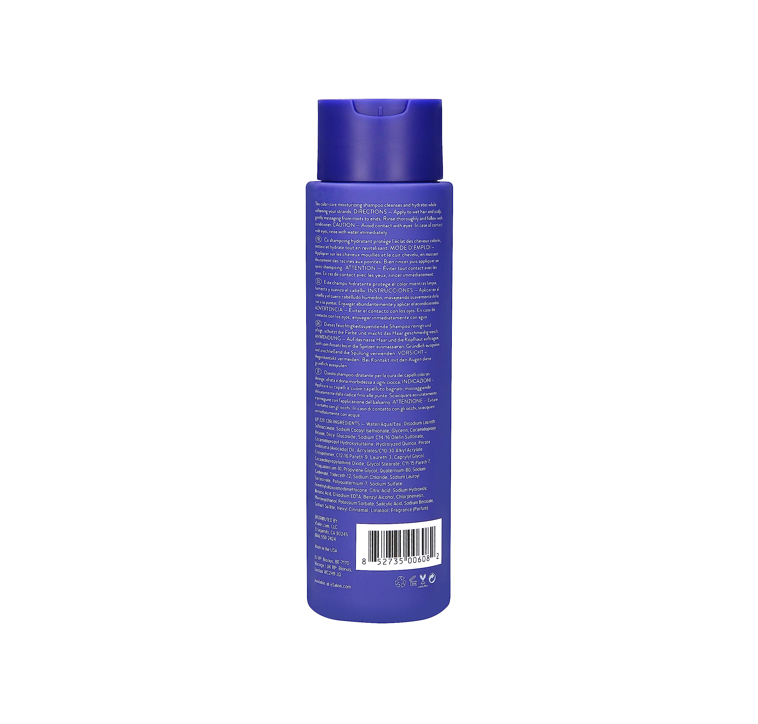 Esalon Color-treated hair care routine product image suggests nourishing everyday use.
