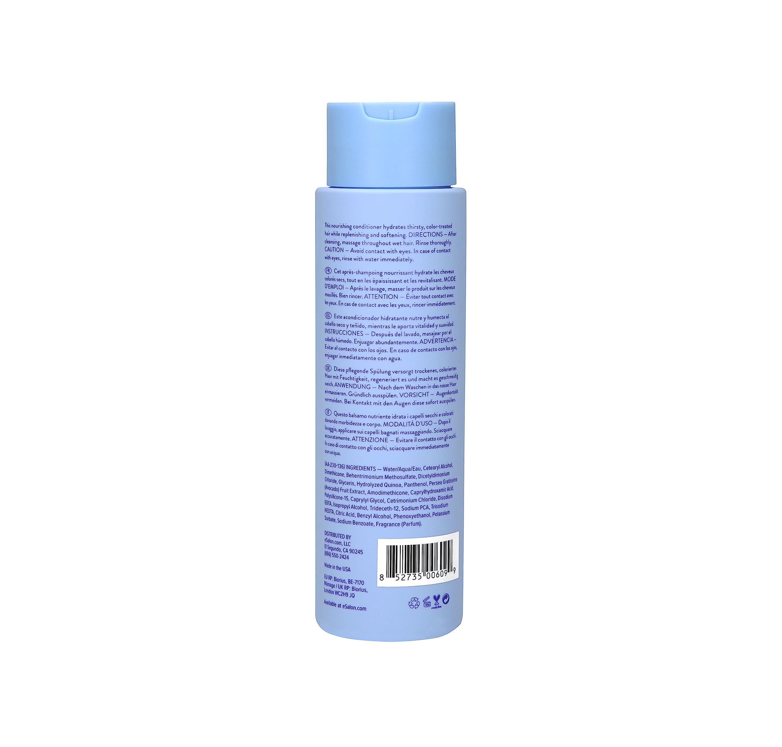 Esalon conditioner on color-treated hair for added shine.