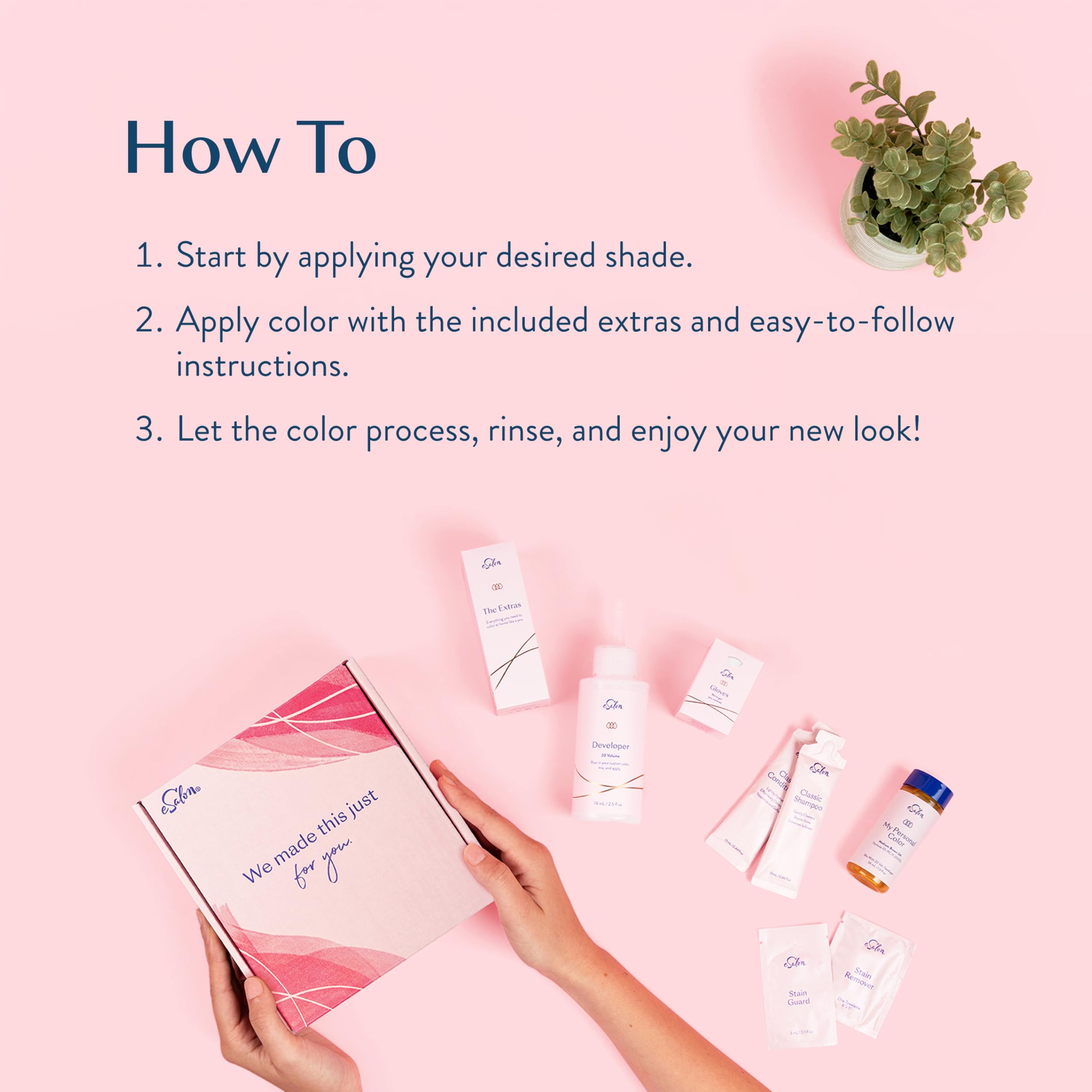 eSalon cruelty-free, ammonia-free formula for a gentler color experience
