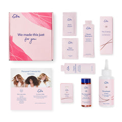Esalon hair color shampoo sachet preps hair for even coverage.