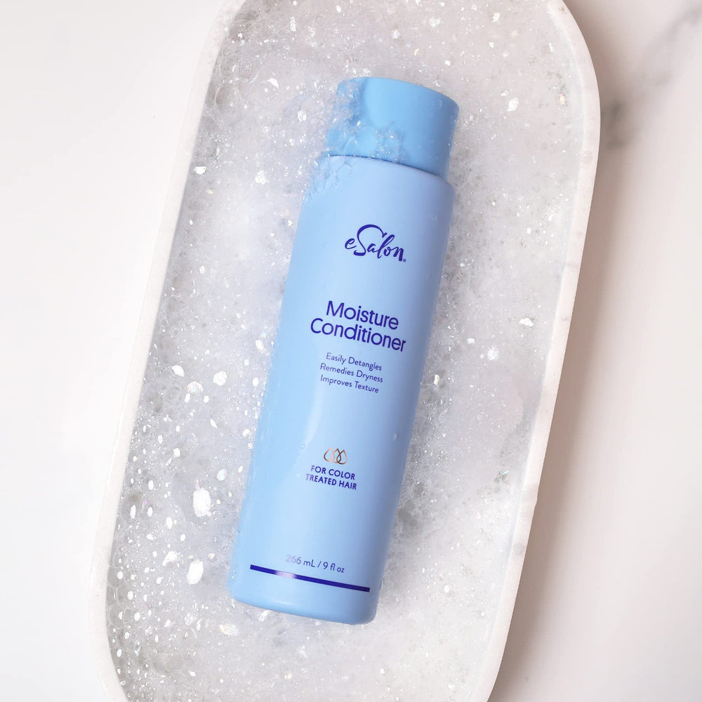 Esalon Moisture Shampoo paired with conditioner for hydration.