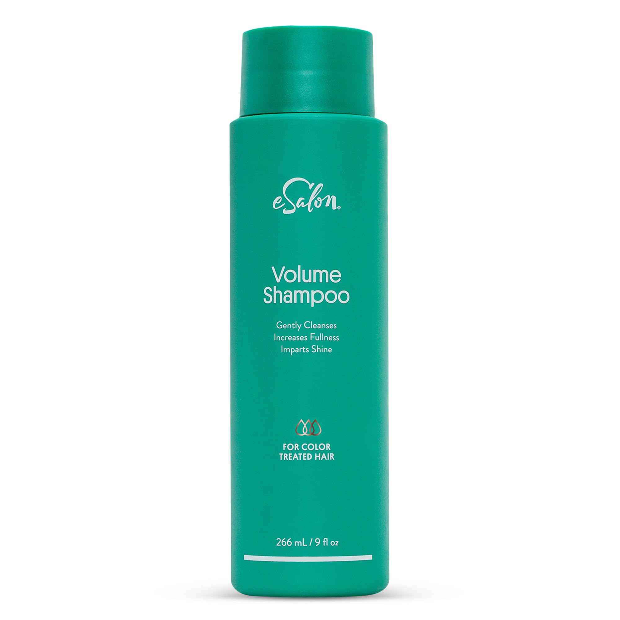 Esalon Volume Color Care Shampoo bottle pour showing easy-use packaging for color-treated hair