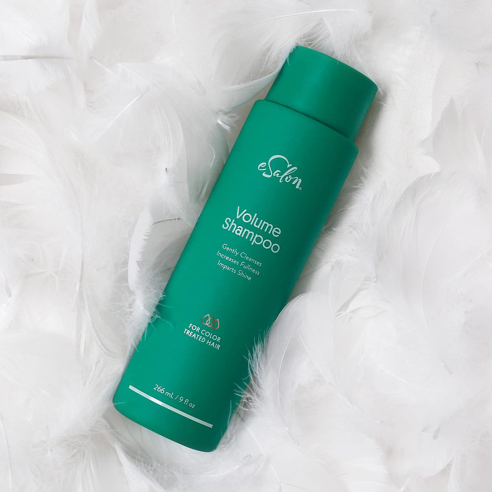 Esalon Volume Color Care Shampoo post-wash shine emphasizes smooth, vibrant results