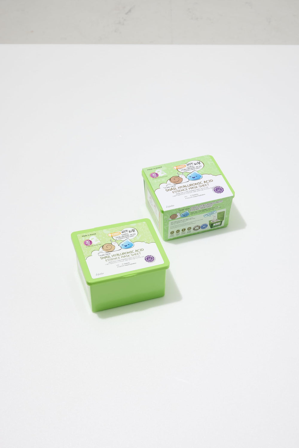 Esfolio 30-sheet kit image emphasizes convenient daily hydration