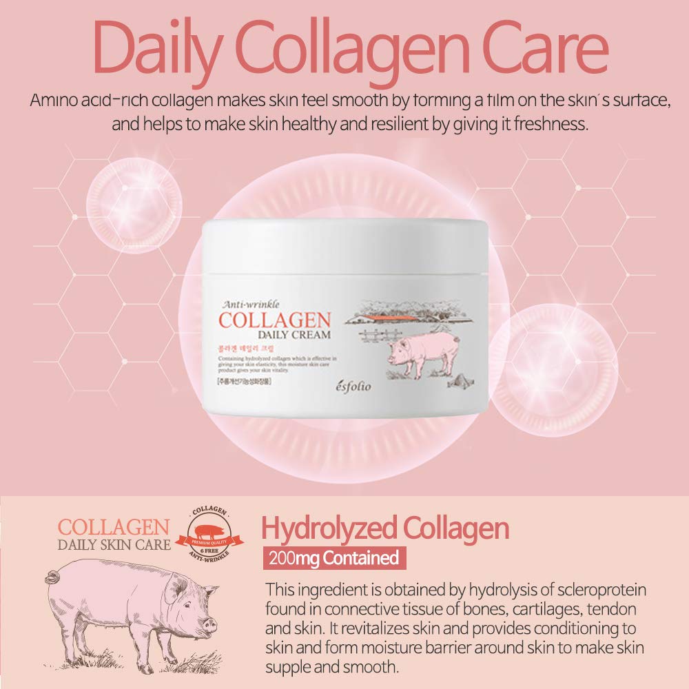 Esfolio Collagen Daily Face Cream texture, smooth and fast-absorbing.